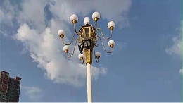 8米LED中华灯-鑫永虹照明山西长治工程案例