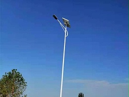 10米LED太阳能路灯-鑫永虹照明甘肃省酒泉市工程案例