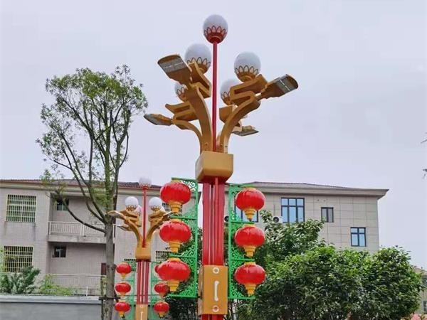 鑫永虹新款景观玉兰灯-江西南昌市进贤县李渡镇工程案例