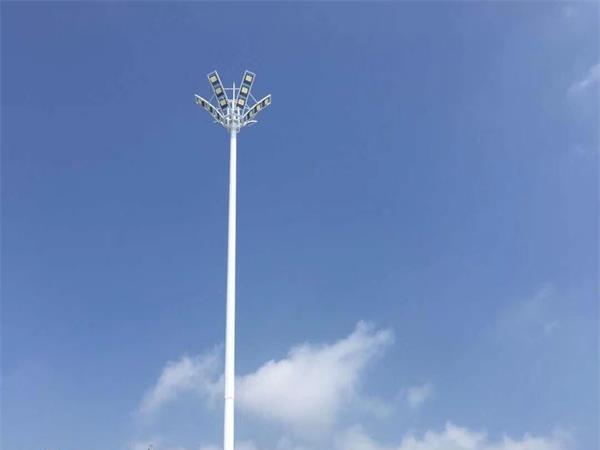 鑫永虹照明20米LED高杆灯照亮甘肃平凉博物馆