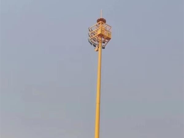 云南湿地公园球场25米升降式高杆灯工程案例