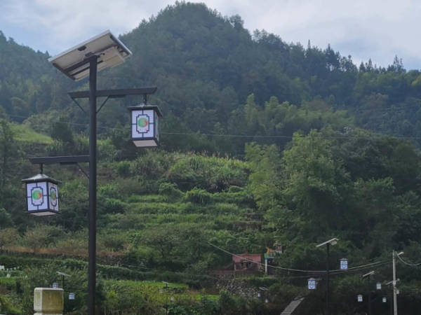 鑫永虹照明福安市下洋村太阳能庭院灯工程案例